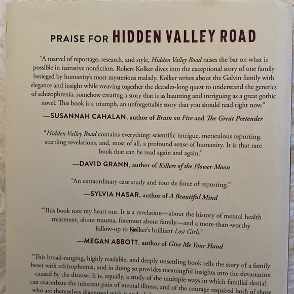 HIDDEN VALLEY ROAD  INSIDE THE MIND OF AN AMERICAN FAMILY by ROBERT KOLKER - Picture 3 of 3